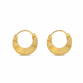 22ct Yellow Gold Basket Hoop Earrings 22ct Yellow Gold Basket Hoop Earrings