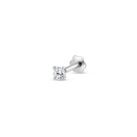 18ct White Gold 0.02ct Diamond Stud Nosepin with Screw 18ct White Gold 0.02ct Diamond Stud Nosepin with Screw