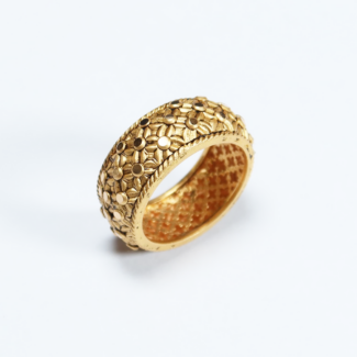 22ct Gold Armari Collection Unisex Ring Band | Size O