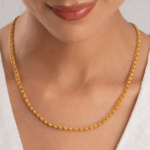 مجموعة الورود سلسلة من الذهب عيار 22 قيراط | 5 مم | 17 بوصة مجموعة الورود سلسلة من الذهب عيار 22 قيراط | 5 مم | 17 بوصة