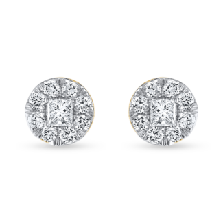 18ct Yellow Gold Diamond Stud