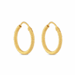 أقراط دائرية من الذهب المطروق 22 قيراط أقراط دائرية من الذهب المطروق 22 قيراط