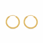 أقراط دائرية من الذهب المطروق 22 قيراط أقراط دائرية من الذهب المطروق 22 قيراط