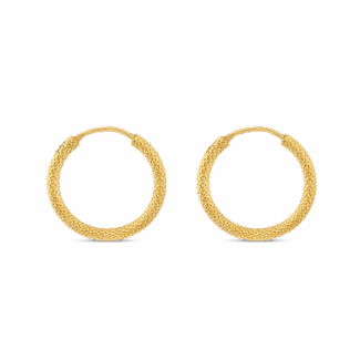 22ct Hammered Gold Hoop Earrings 22ct Hammered Gold Hoop Earrings