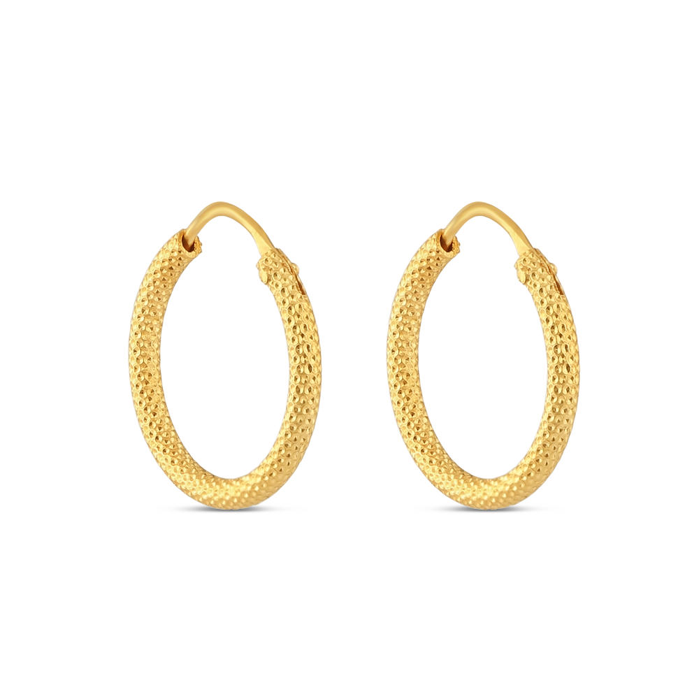 أقراط دائرية من الذهب المطروق 22 قيراط أقراط دائرية من الذهب المطروق 22 قيراط