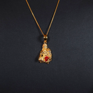 22ct Gold Hanuman and Ganesha Pendant