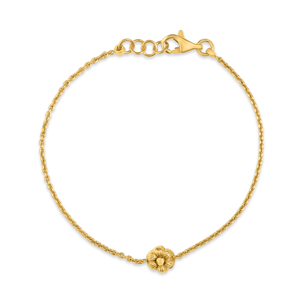22 Ayar Altın Rozet Çiçek Bileklik | 6,5 inç 22 Ayar Altın Rozet Çiçek Bileklik | 6,5 inç