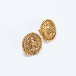 قرط طاووس عيار 22 قيراط من الذهب عيار 22 قيراطاً بلمسة نهائية عتيقة قرط طاووس عيار 22 قيراط من الذهب عيار 22 قيراطاً بلمسة نهائية عتيقة