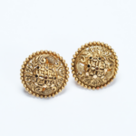 قرط طاووس عيار 22 قيراط من الذهب عيار 22 قيراطاً بلمسة نهائية عتيقة قرط طاووس عيار 22 قيراط من الذهب عيار 22 قيراطاً بلمسة نهائية عتيقة