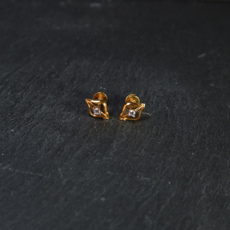 Bayanlar için 22 Ayar Altın CZ Kulak Çıtçıtları Bayanlar için 22 Ayar Altın CZ Kulak Çıtçıtları
