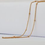 Boncuklu 22 Ayar Sunrise Altın Link Zincir | 16 İnç Boncuklu 22 Ayar Sunrise Altın Link Zincir | 16 İnç