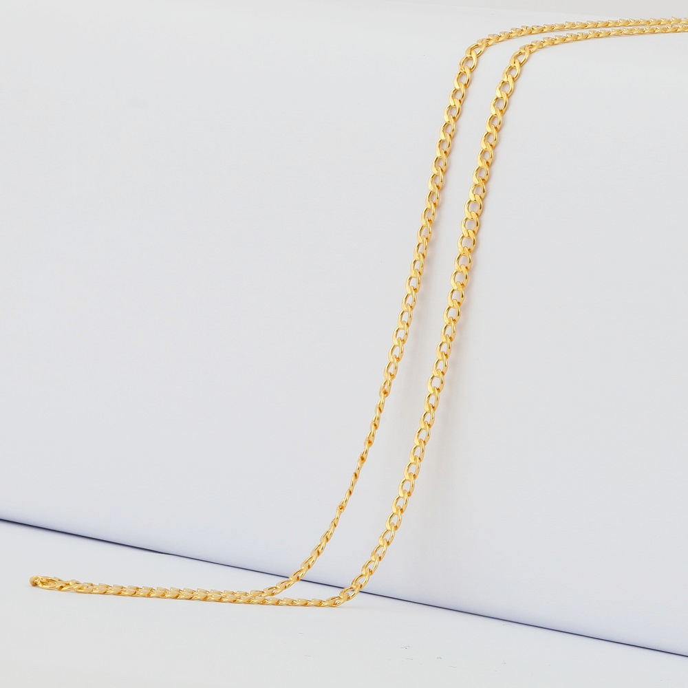 22ct Gold | Curb Chain | 16 Inches | 0.8mm Thick 22ct Gold | Curb Chain | 16 Inches | 0.8mm Thick
