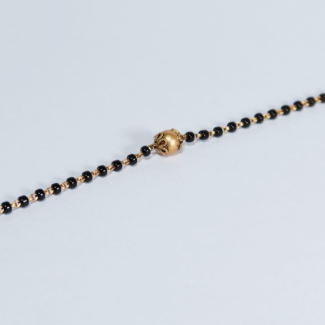 22ct Gold Armari Black Bead Mangalsura Bracelet | 7 Inches 22ct Gold Armari Black Bead Mangalsura Bracelet | 7 Inches