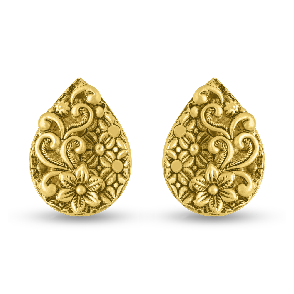 مسمار ذهبي على شكل كمثرى عيار 22 قيراط مسمار ذهبي على شكل كمثرى عيار 22 قيراط