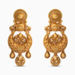 حلق متدلي من الذهب عيار 22 قيراط حلق متدلي من الذهب عيار 22 قيراط