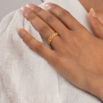 22ct Gold Rosettes Ring for Ladies | Size N