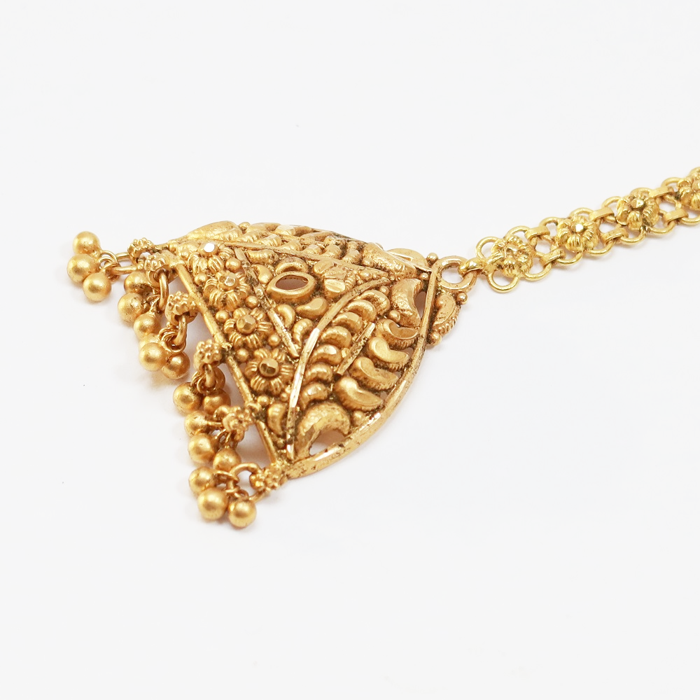 Rozet 22 Ayar Altın Gelin Tikkası | 5 İnç Rozet 22 Ayar Altın Gelin Tikkası | 5 İnç