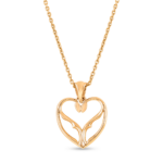 22 Ayar Altın Pırlanta Kalp Kolye 22 Ayar Altın Pırlanta Kalp Kolye