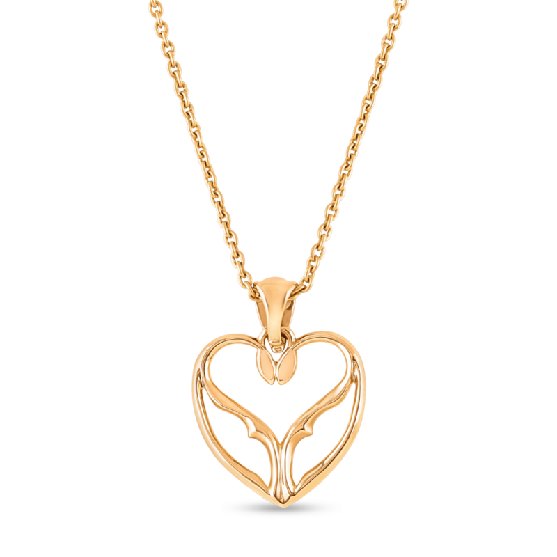 22 Ayar Altın Pırlanta Kalp Kolye 22 Ayar Altın Pırlanta Kalp Kolye