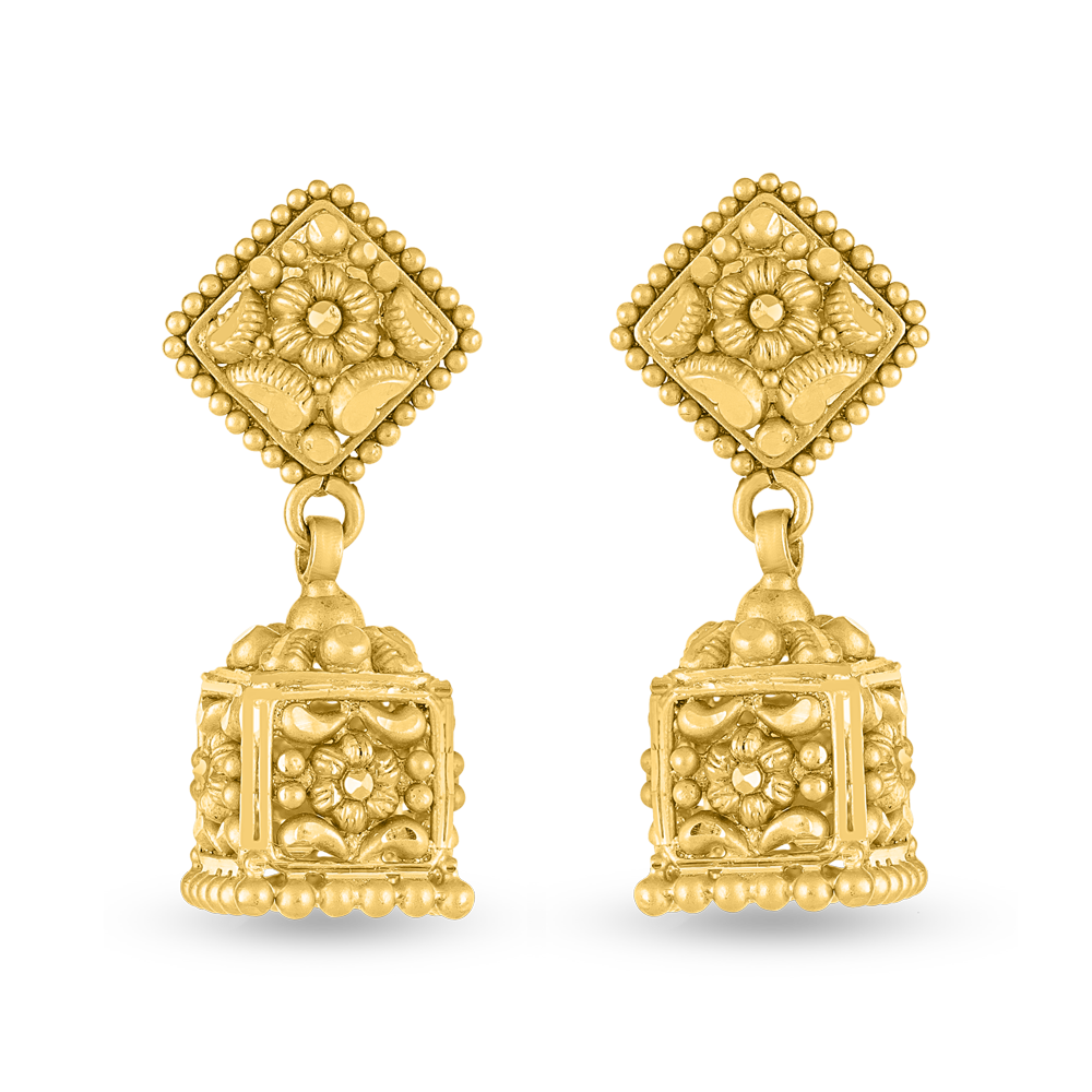 Antik - Stilize Altın Küpe Antik - Stilize Altın Küpe