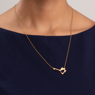 22ct Sunrise Gold Chain with Flute Motif Pendant 22ct Sunrise Gold Chain with Flute Motif Pendant