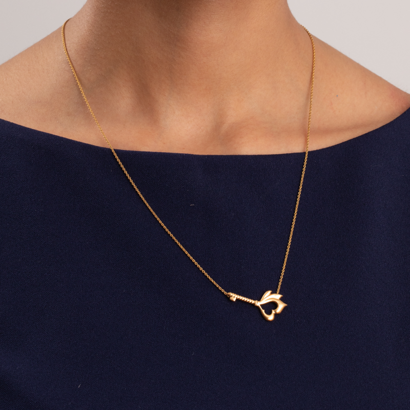 Flüt Motifli Kolyeli 22 Ayar Gündoğumu Altın Zincir Flüt Motifli Kolyeli 22 Ayar Gündoğumu Altın Zincir