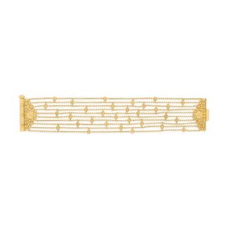 22ct Sunrise Gold Rosette Waterfall Bracelet | 6.5 inches 22ct Sunrise Gold Rosette Waterfall Bracelet | 6.5 inches