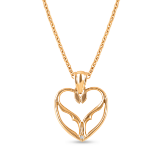 22ct Gold Diamond Heart Pendant 22ct Gold Diamond Heart Pendant