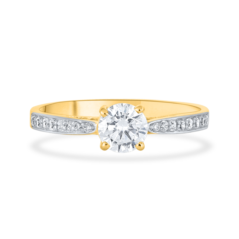 22ct Gold CZ Ring | Größe K