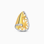 22 Ayar Altın Gözyaşı Damlası Saplama Küpe | Rodyum Detay 22 Ayar Altın Gözyaşı Damlası Saplama Küpe | Rodyum Detay