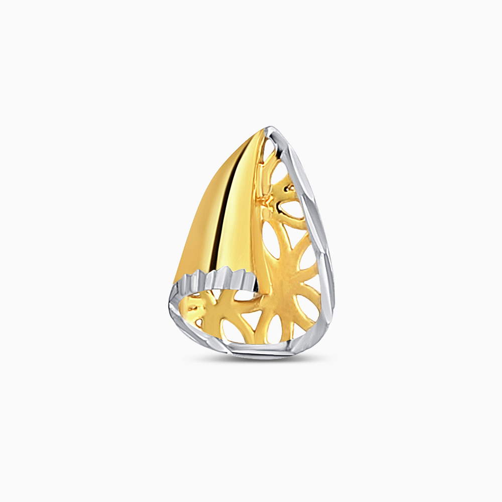22 Ayar Altın Gözyaşı Damlası Saplama Küpe | Rodyum Detay 22 Ayar Altın Gözyaşı Damlası Saplama Küpe | Rodyum Detay
