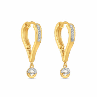 Hoop Earring with Droplets