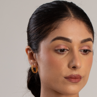 22ct Yellow Gold Hoop Earrings for Women