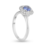 خاتم من الذهب عيار 18 قيراطاً مرصع بالألماس والياقوت الأزرق خاتم من الذهب عيار 18 قيراطاً مرصع بالألماس والياقوت الأزرق