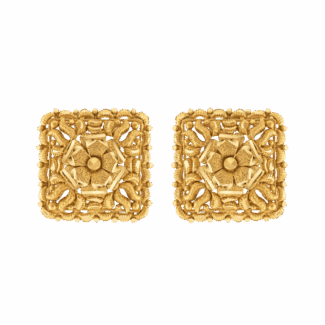 22ct Gold Stud Earring | Rosettes Collection 22ct Gold Stud Earring | Rosettes Collection