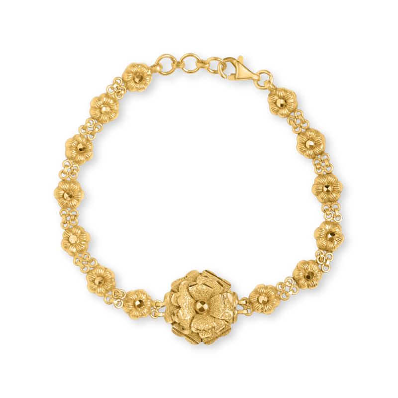 سوار من الذهب عيار 22 قيراط لها | 7 بوصة سوار من الذهب عيار 22 قيراط لها | 7 بوصة