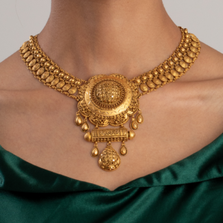 22ct Gold Antique Style Bridal Necklace 22ct Gold Antique Style Bridal Necklace