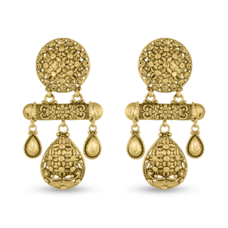 22ct Gold Timeless Drop Earrings