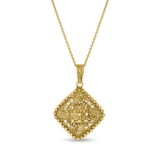 22ct Gold Square Shaped Pendant | Armari Collection 22ct Gold Square Shaped Pendant | Armari Collection