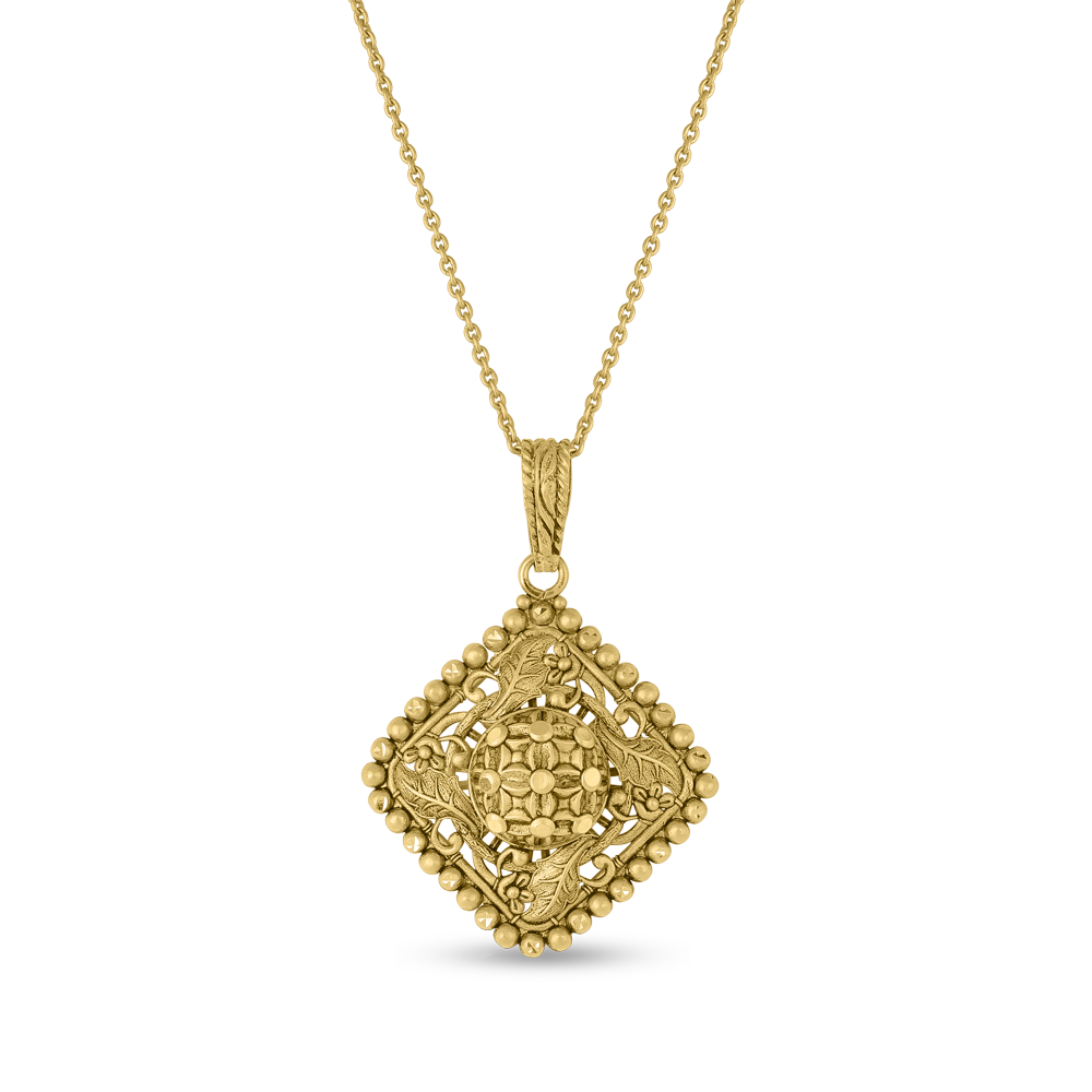 22 Ayar Altın Kare Şekilli Kolye Ucu | Armari Koleksiyonu 22 Ayar Altın Kare Şekilli Kolye Ucu | Armari Koleksiyonu