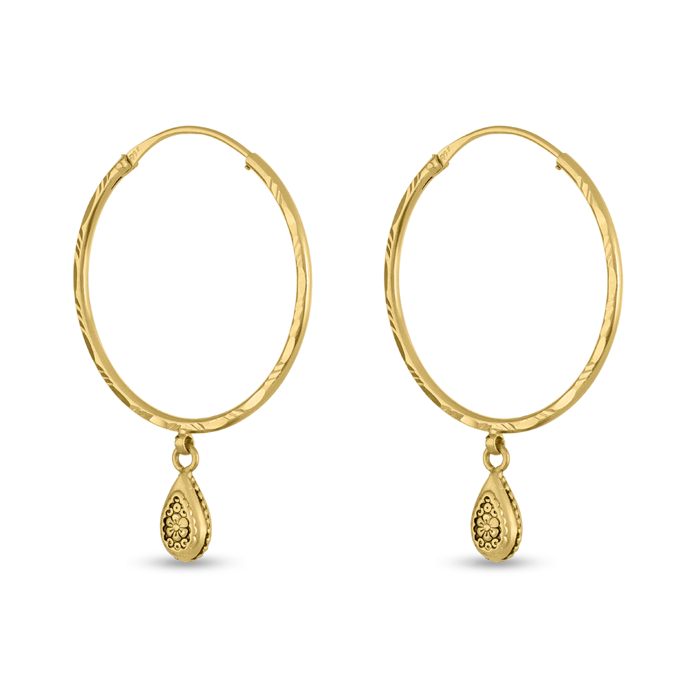 22 Ayar Altın Armari Hoop Bali Tek Sarkıtlı 22 Ayar Altın Armari Hoop Bali Tek Sarkıtlı