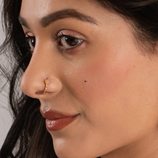 22ct Sunrise Gold Nose Ring | Rosette Collection 22ct Sunrise Gold Nose Ring | Rosette Collection