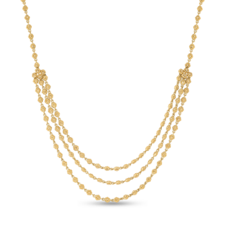 22ct Sunrise Gold Rosette Necklace with Three Layers 22ct Sunrise Gold Rosette Necklace with Three Layers