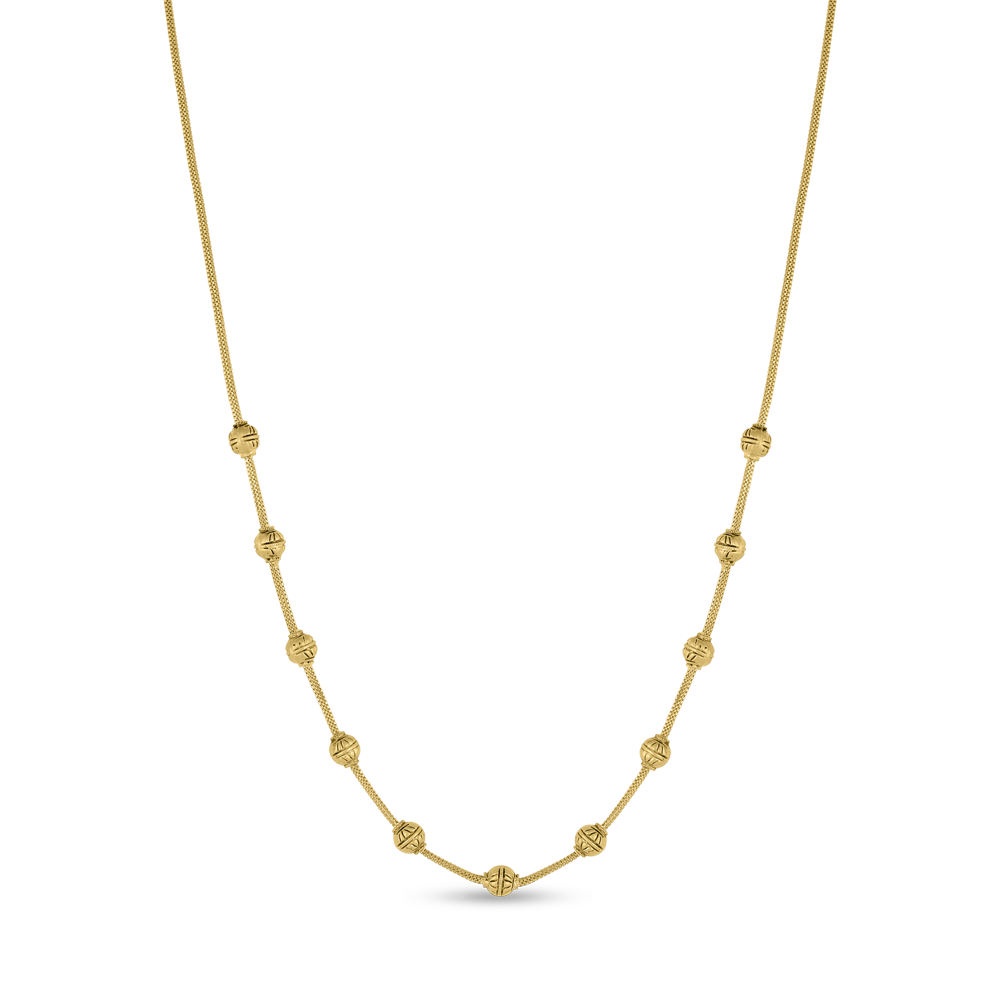 سلسال مالا ذهب عيار 22 قيراط | 16 بوصة سلسال مالا ذهب عيار 22 قيراط | 16 بوصة