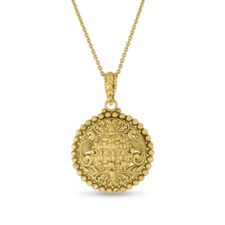 22ct Gold Round Shaped Pendant | Armari Collection 22ct Gold Round Shaped Pendant | Armari Collection