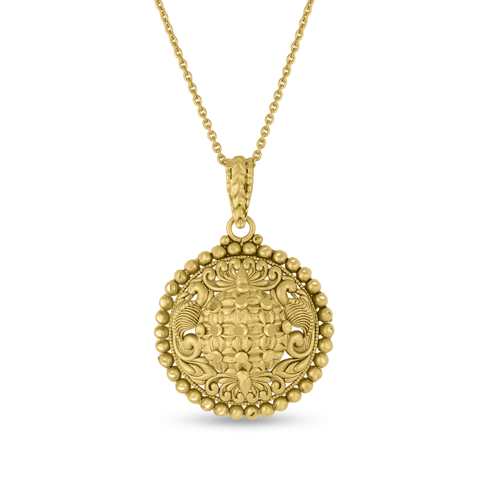 22 Ayar Altın Yuvarlak Şekilli Kolye Ucu | Armari Koleksiyonu 22 Ayar Altın Yuvarlak Şekilli Kolye Ucu | Armari Koleksiyonu