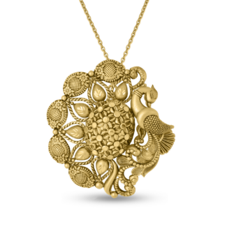 22ct Gold Peacock Pendant | Armari Collection 22ct Gold Peacock Pendant | Armari Collection