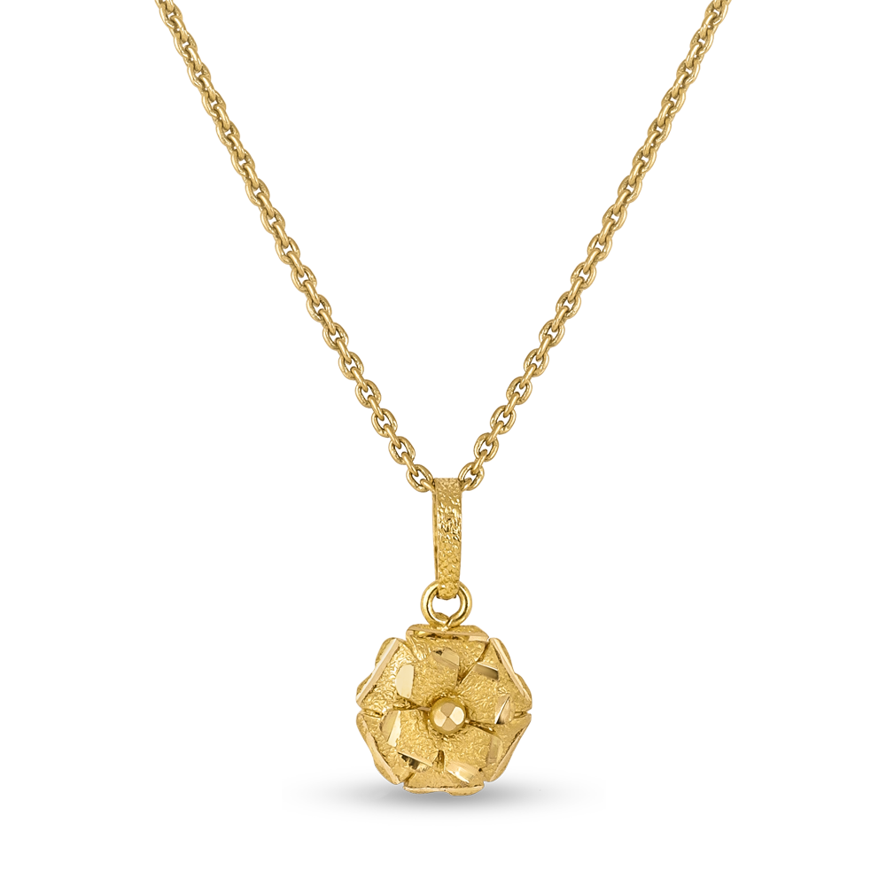 22 Ayar Gündoğumu Altın Kolye | 10mm 22 Ayar Gündoğumu Altın Kolye | 10mm