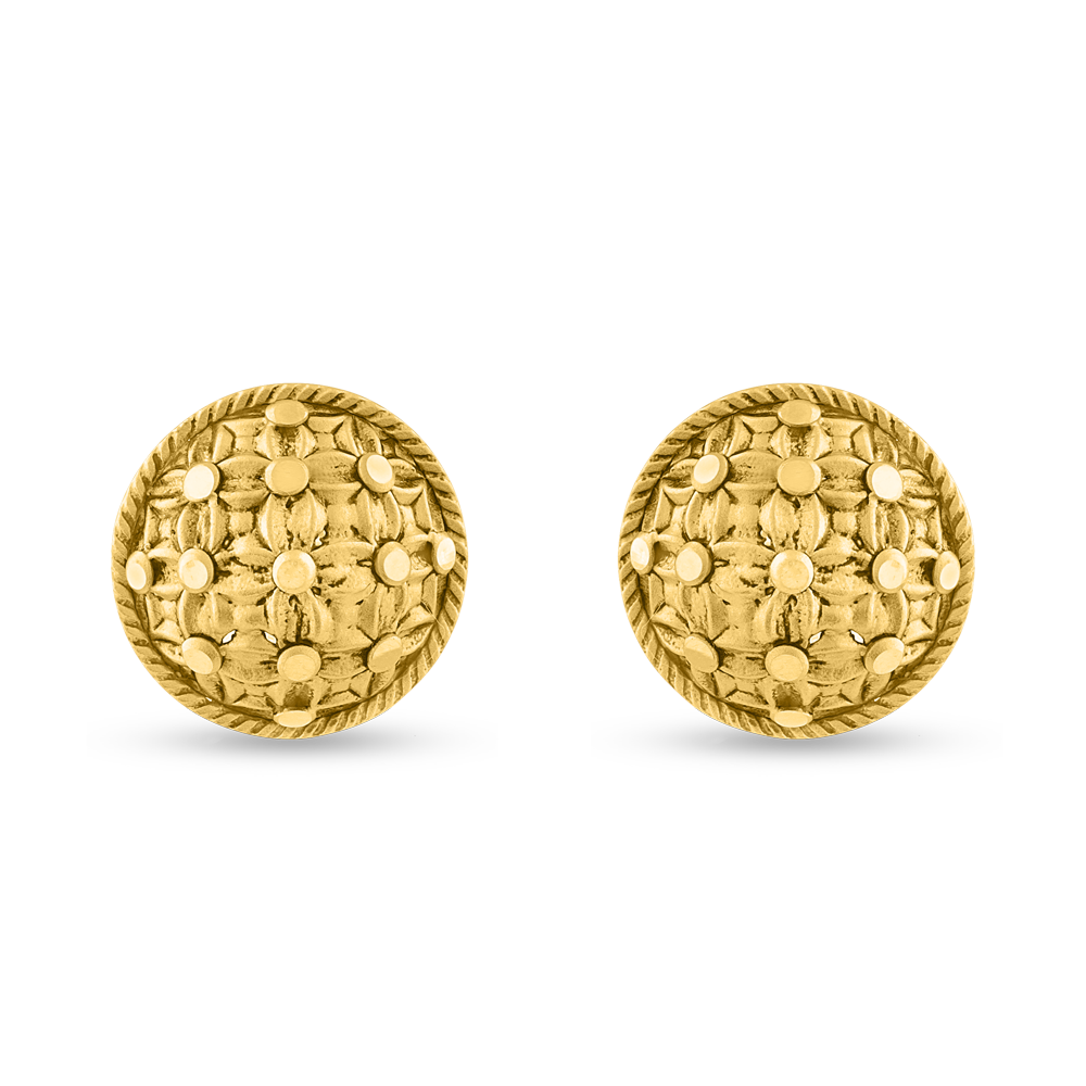 قرط أرماري مرصع بالذهب عيار 22 قيراط | 18 مم قرط أرماري مرصع بالذهب عيار 22 قيراط | 18 مم