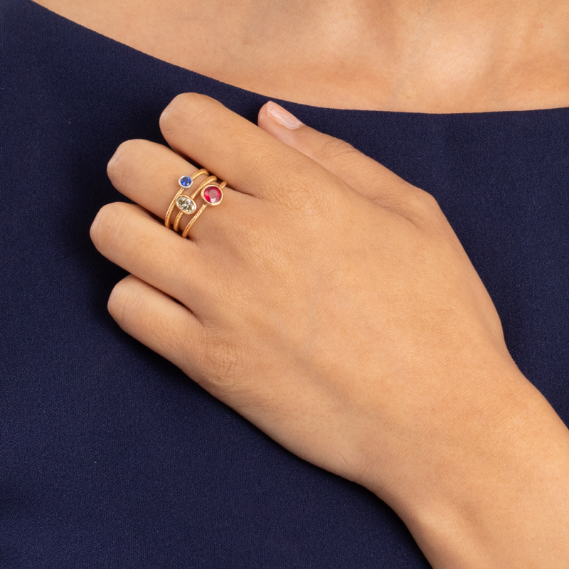 Solo Mavi Safir Yüzük Solo Mavi Safir Yüzük